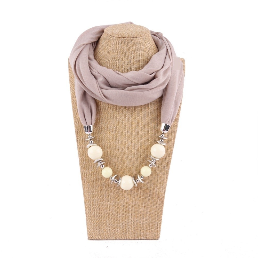 Infinity Scarf Knit - Nueva Bufanda de Chifón con Cuentas,