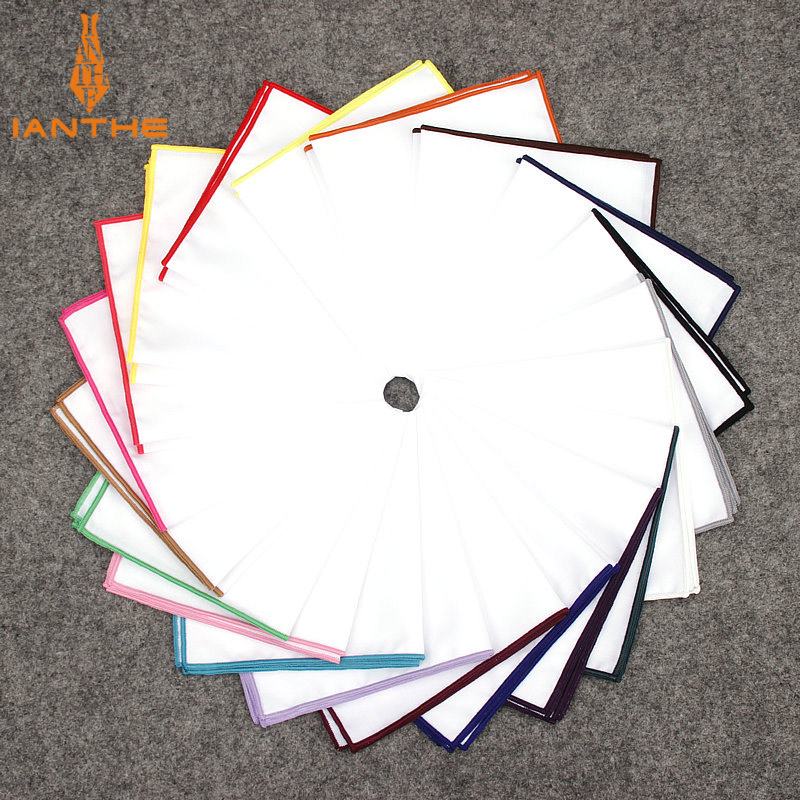 Pocket Square Set - Pañuelo blanco de algodón para hombre