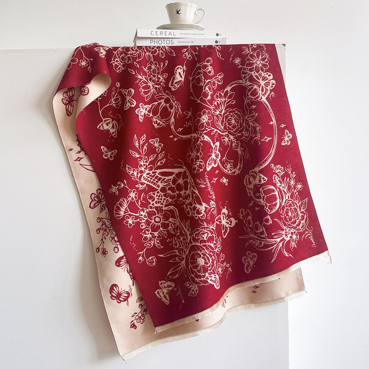 Bufanda con flecos de imitació - Pashmina Wrap Large reseña y precio