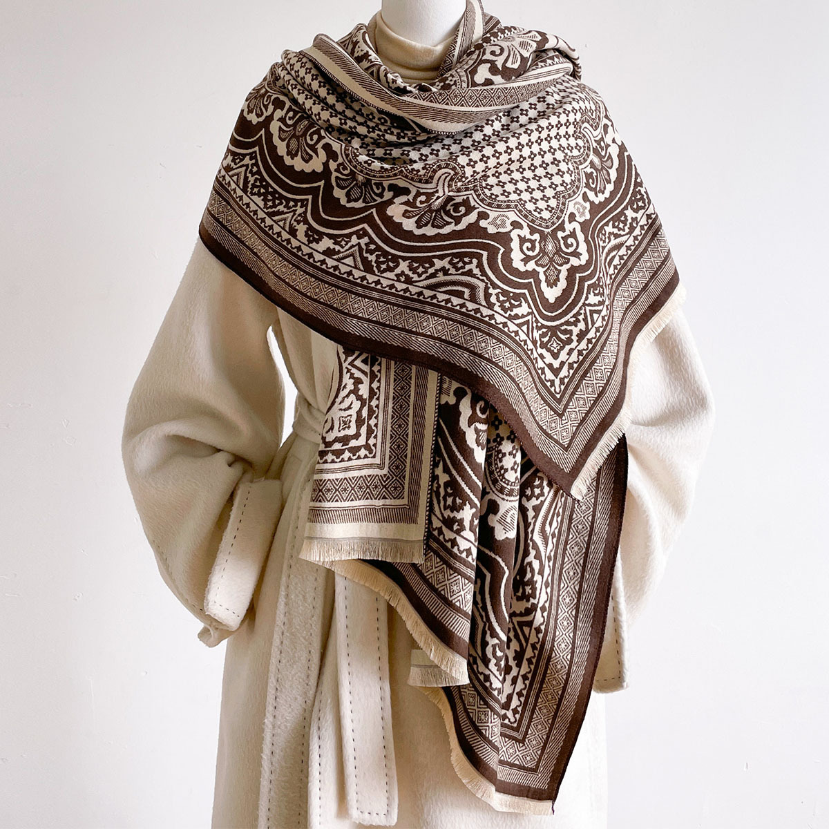 Bufanda de imitación de cachem - Pashmina Wrap Large reseña y precio