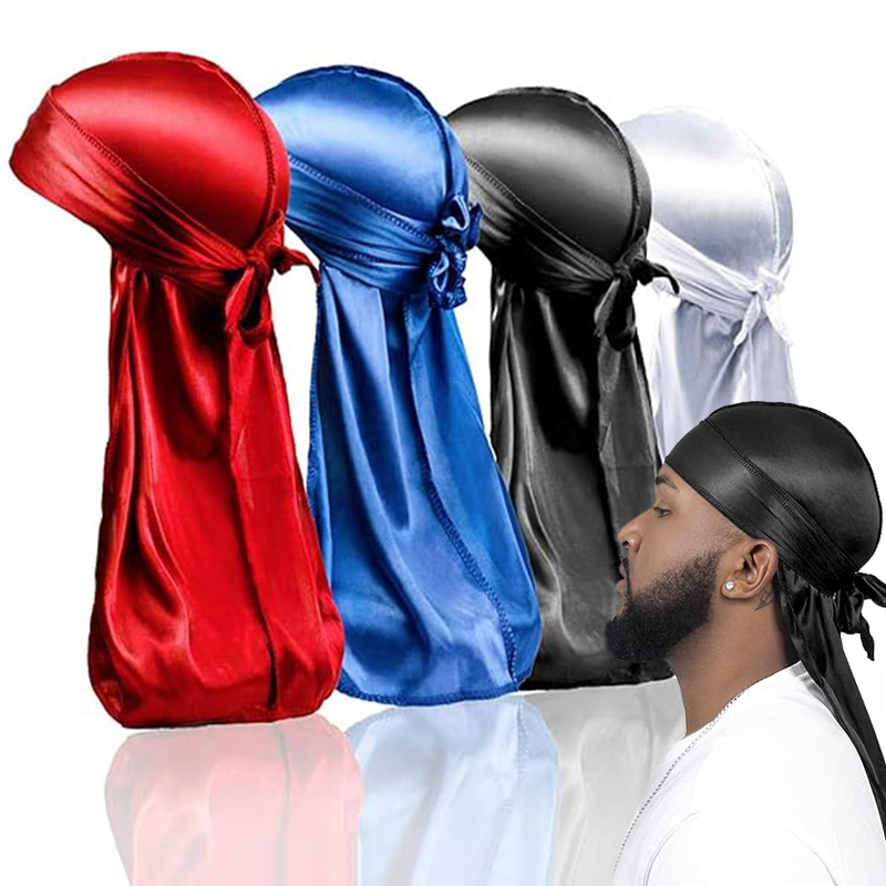 1-4 Uds nueva seda Durag Banda - Bandana Doo Rag reseña y precio