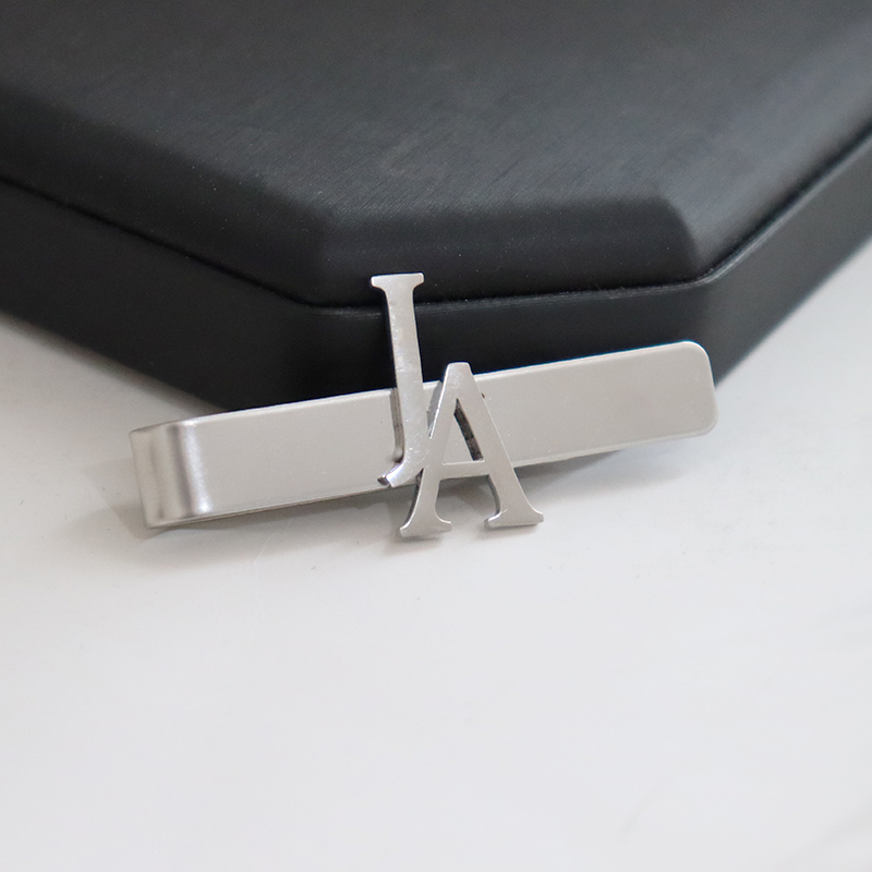 DIY patrón de nombre de letra  - Tie Clip Silver reseña y precio
